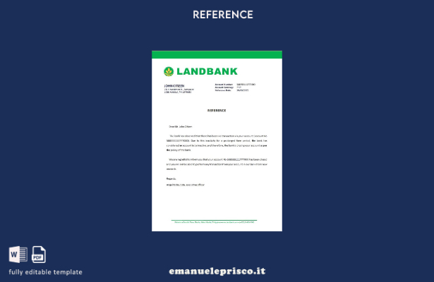 modello di riferimento per la chiusura della Banca fondiaria delle Filippine in 
